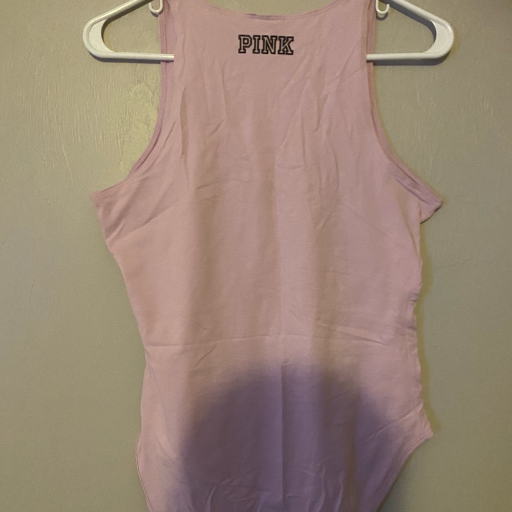 PINK Vic Secret One Piece High Neck Bodysuit
